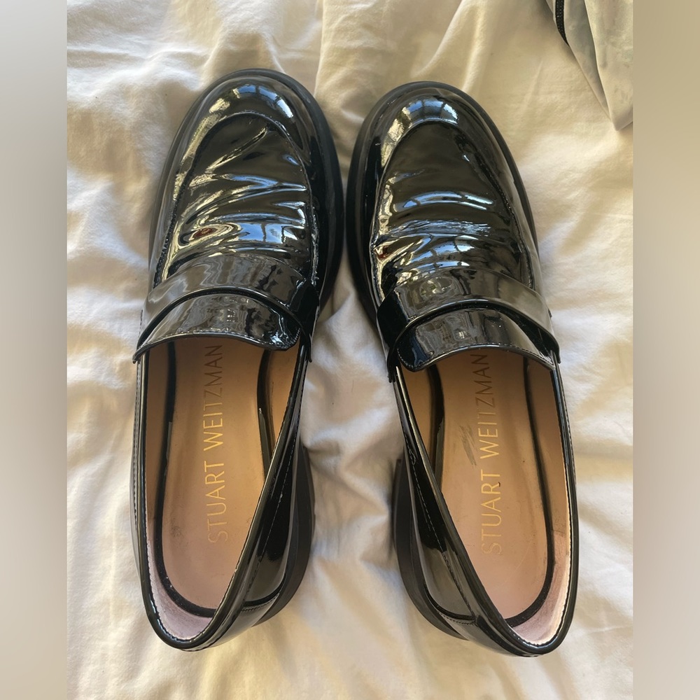 Stuart Weitzman loafers. Used once and didn't fit well. Originally paid $495.00.
